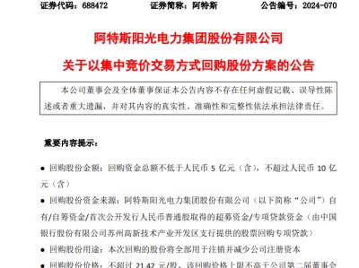 A股巨头出手！最多10亿回购，全部注销