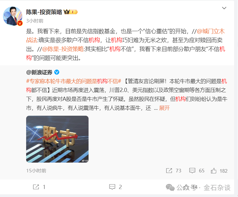 任泽平言论刷屏！据我多年研究，A股已超出了经济学范畴...